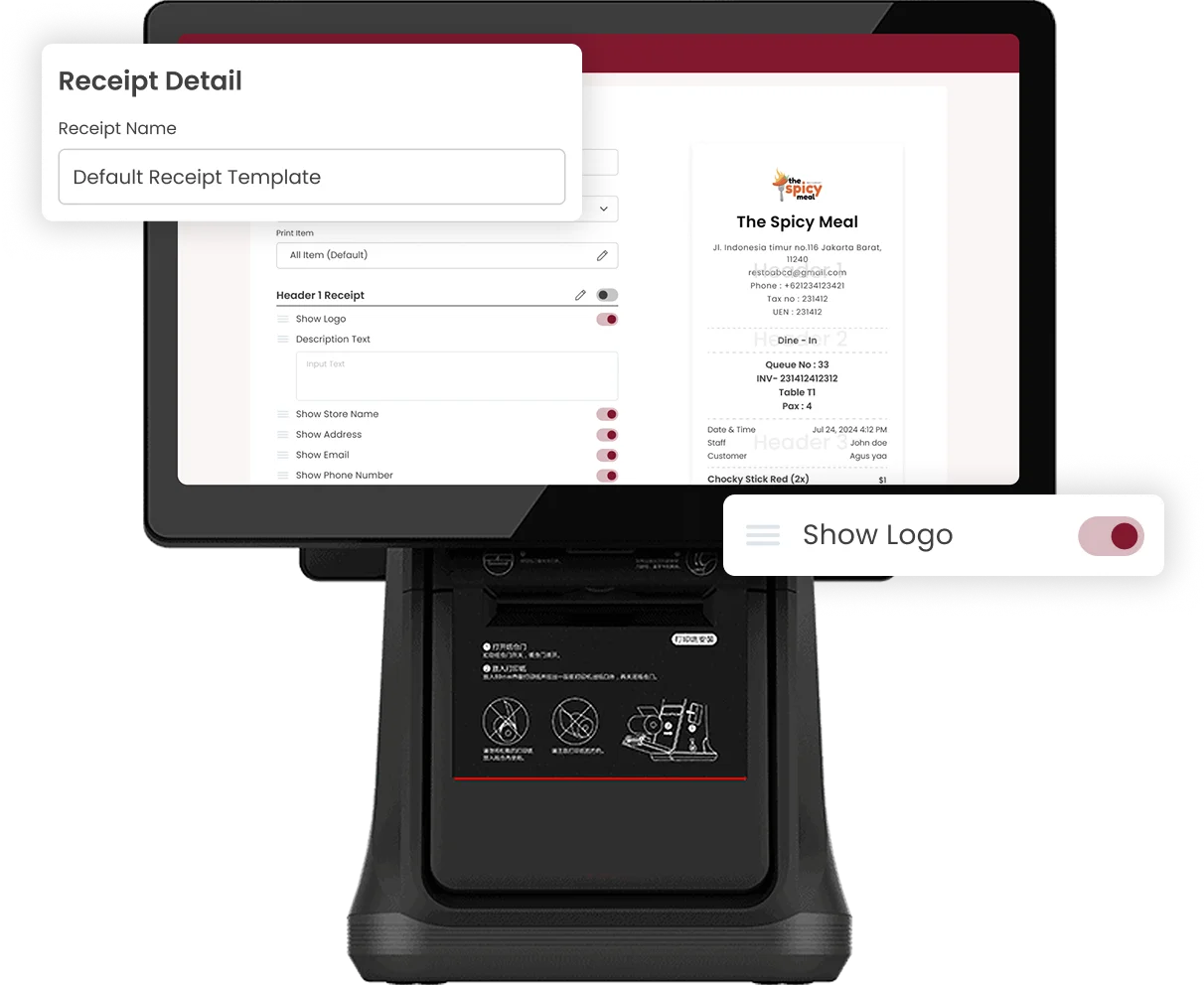 Receipt Template Management